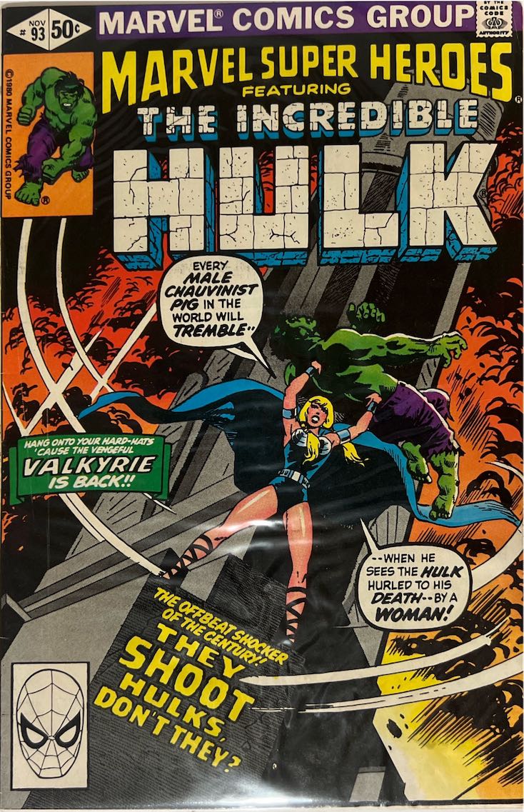 Marvel Super Heroes Featuring The Incredible Hulk, #093 (Marvel, 1980)