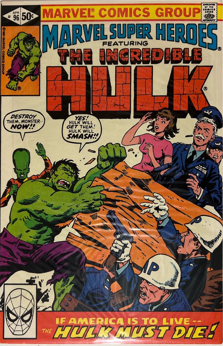 Marvel Super Heroes Featuring The Incredible Hulk, #096 (Marvel, 1981)