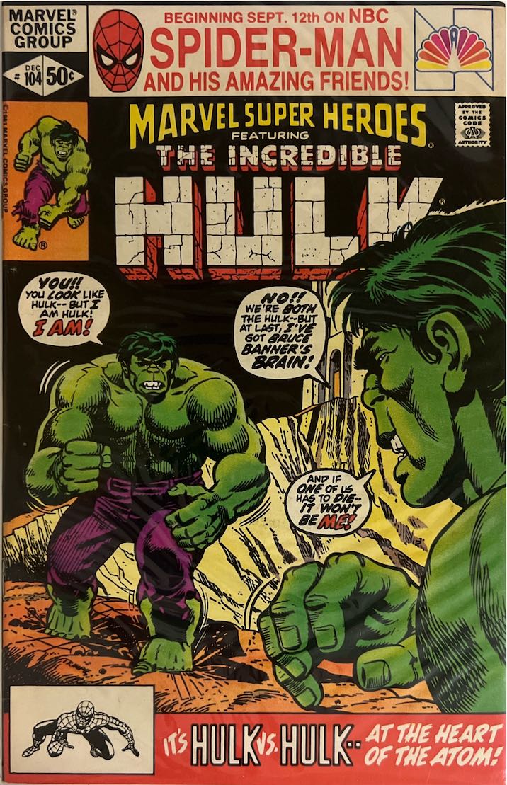 Marvel Super Heroes Featuring The Incredible Hulk, #104 (Marvel, 1982)