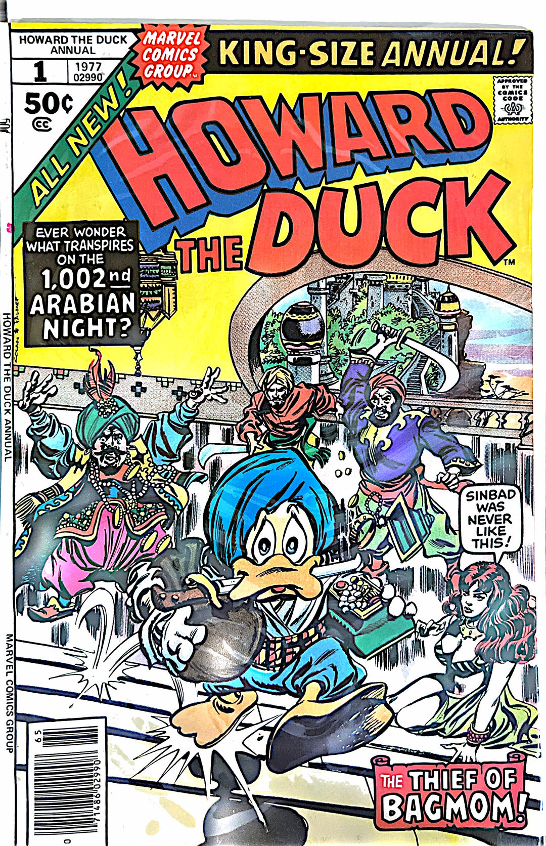 Howard the Duck Annual, #1, Marvel Comics, 1977, Bagged and Boarded