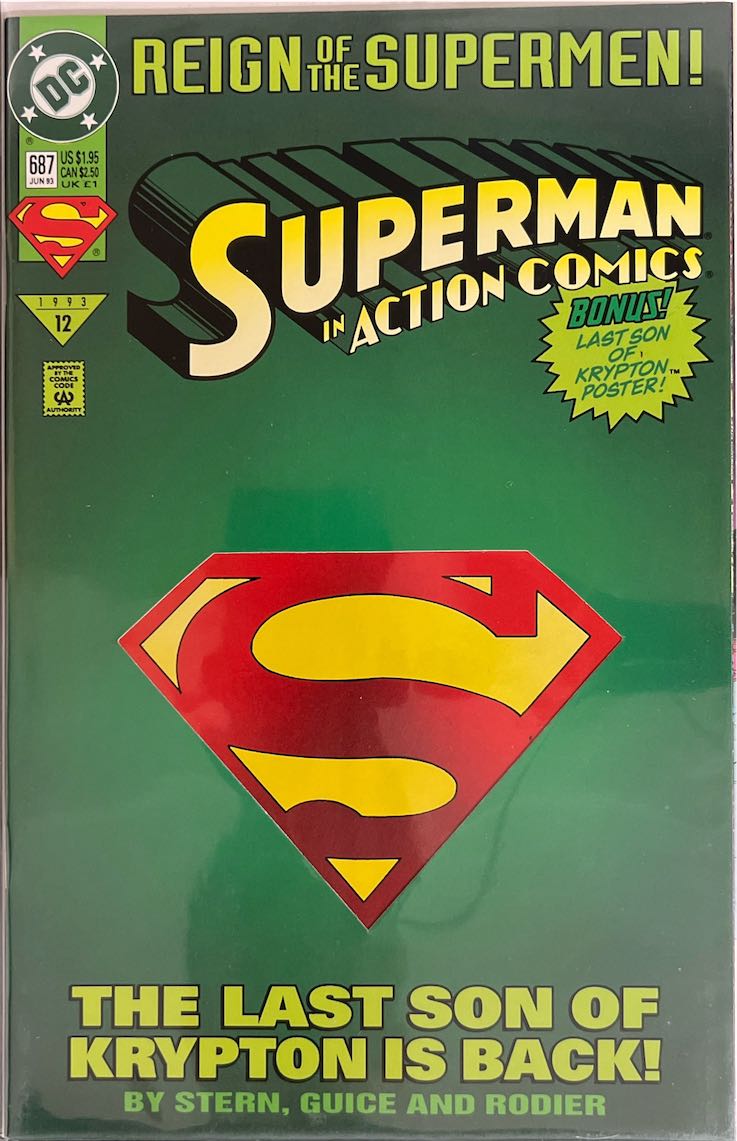 Superman in Action Comics, #687 (DC Comics, 1993)