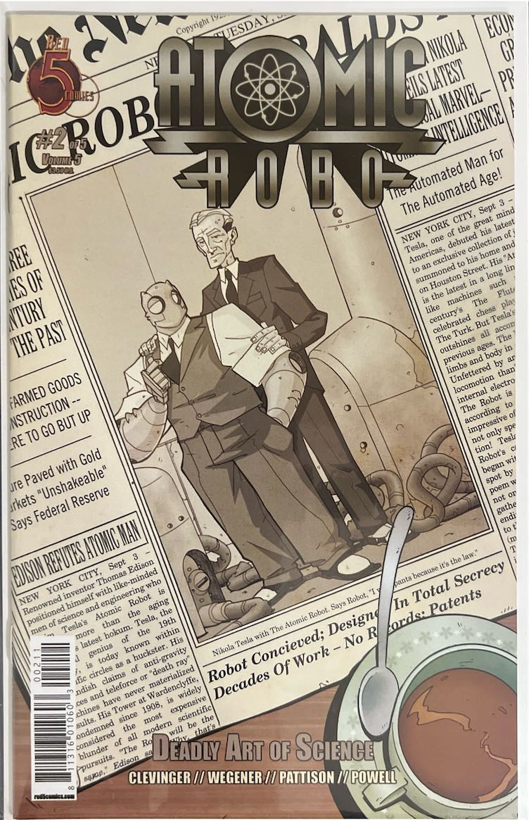 Atomic Robo, #002 (Red 5 Comics, 2009)