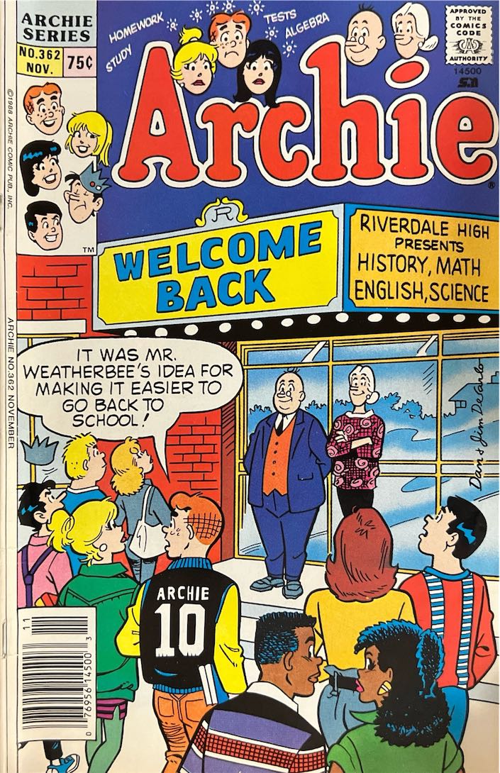 Archie, #362 (Archie Comic Publications, 1988)