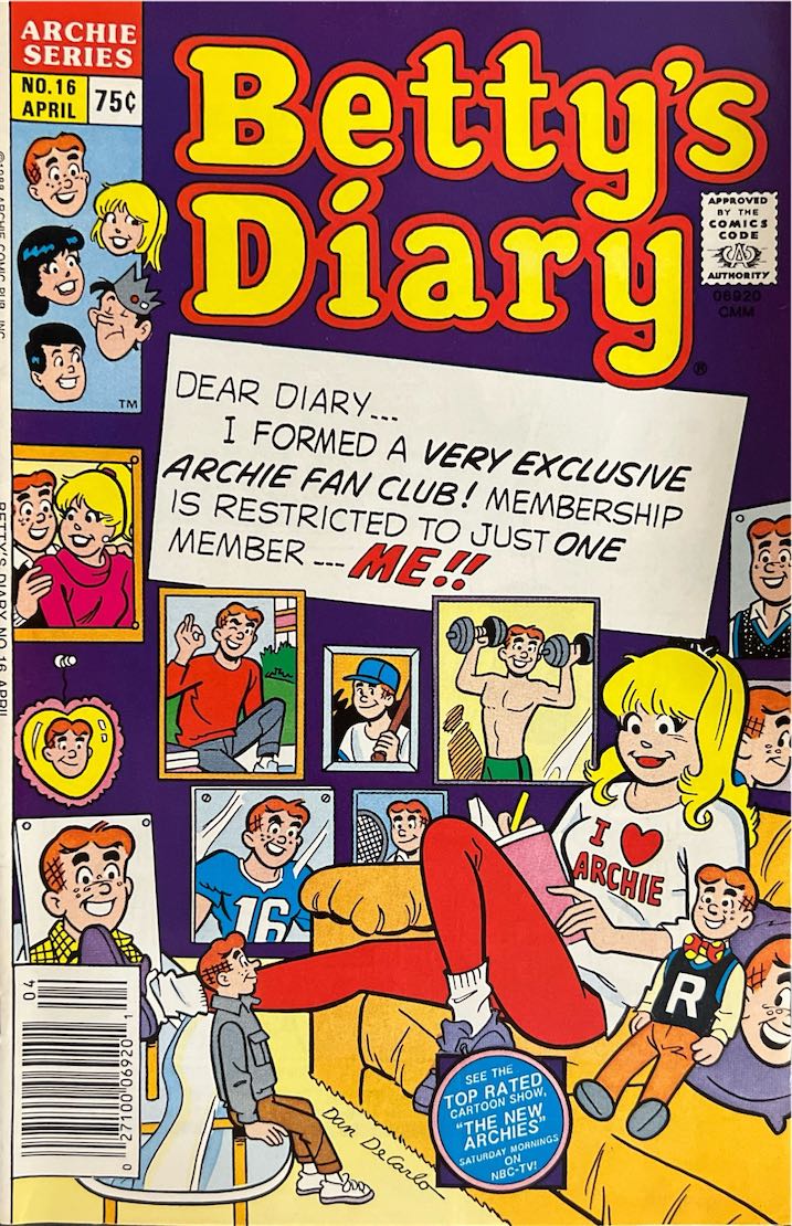 Betty's Diary, #016 (Archie Comics, 1988)