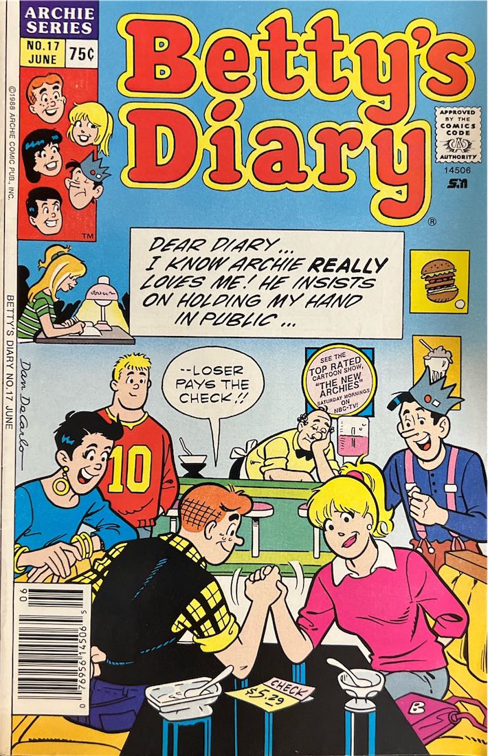 Betty's Diary, #017 (Archie Comic Publications, 1986)