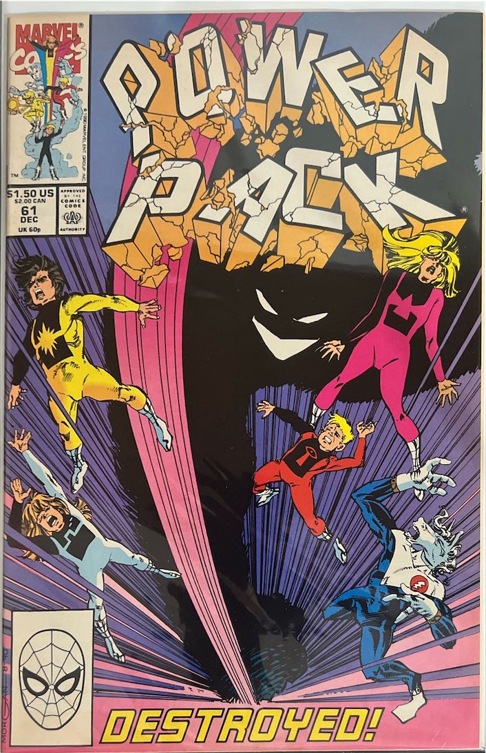 Power Pack, #061 Destroyed! (Marvel, 1987)