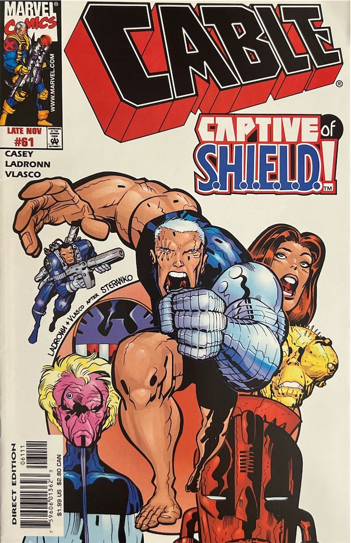 Cable, #061, Captive of S.H.I.E.L.D. (Marvel Comics, 1998)