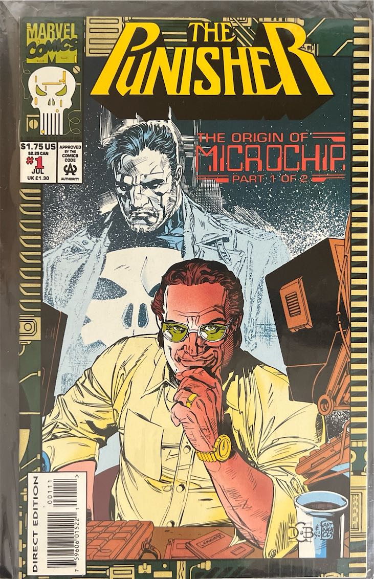 The Punisher, #001, The Origin of Microchip Part 1 of 2 (Marvel, 1993)