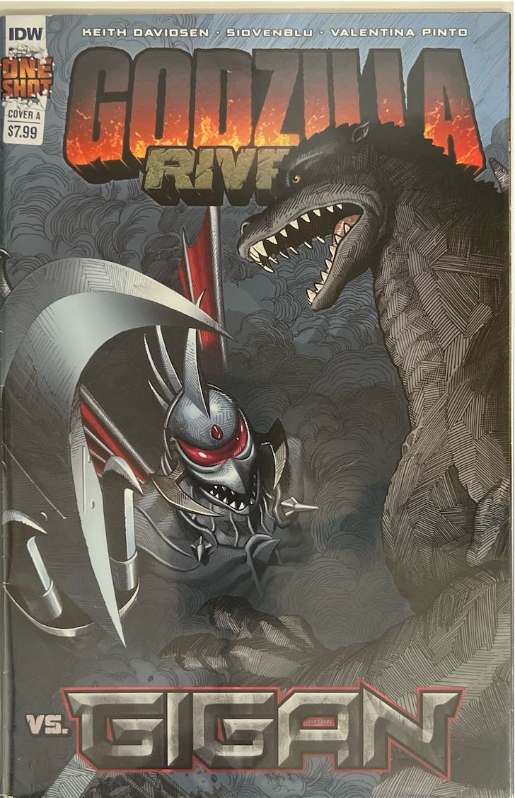 Godzilla Rivals, 001 vs. Gigan (IDW, 2023)