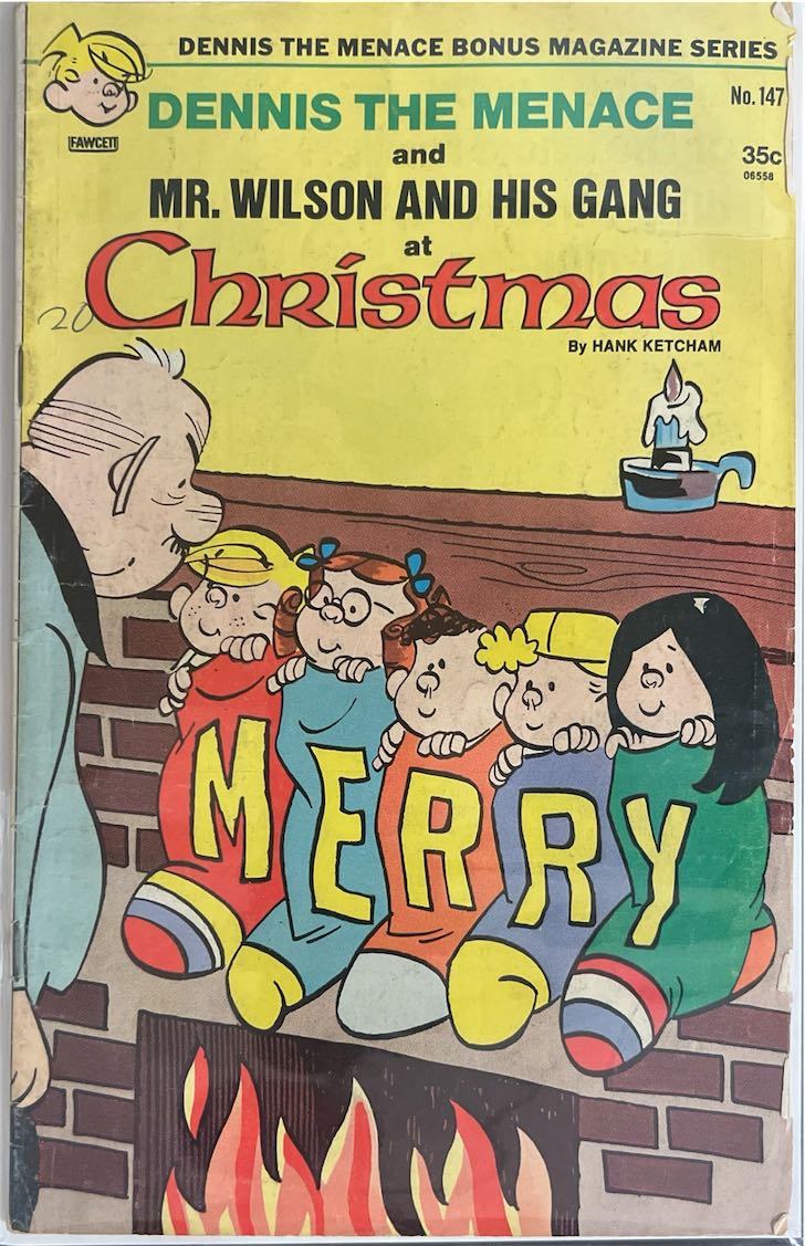 Dennis the Menace, #147, Dennis the Menace and Mr. Wilson and His Gang at Christmas (Fawcett, 1975)