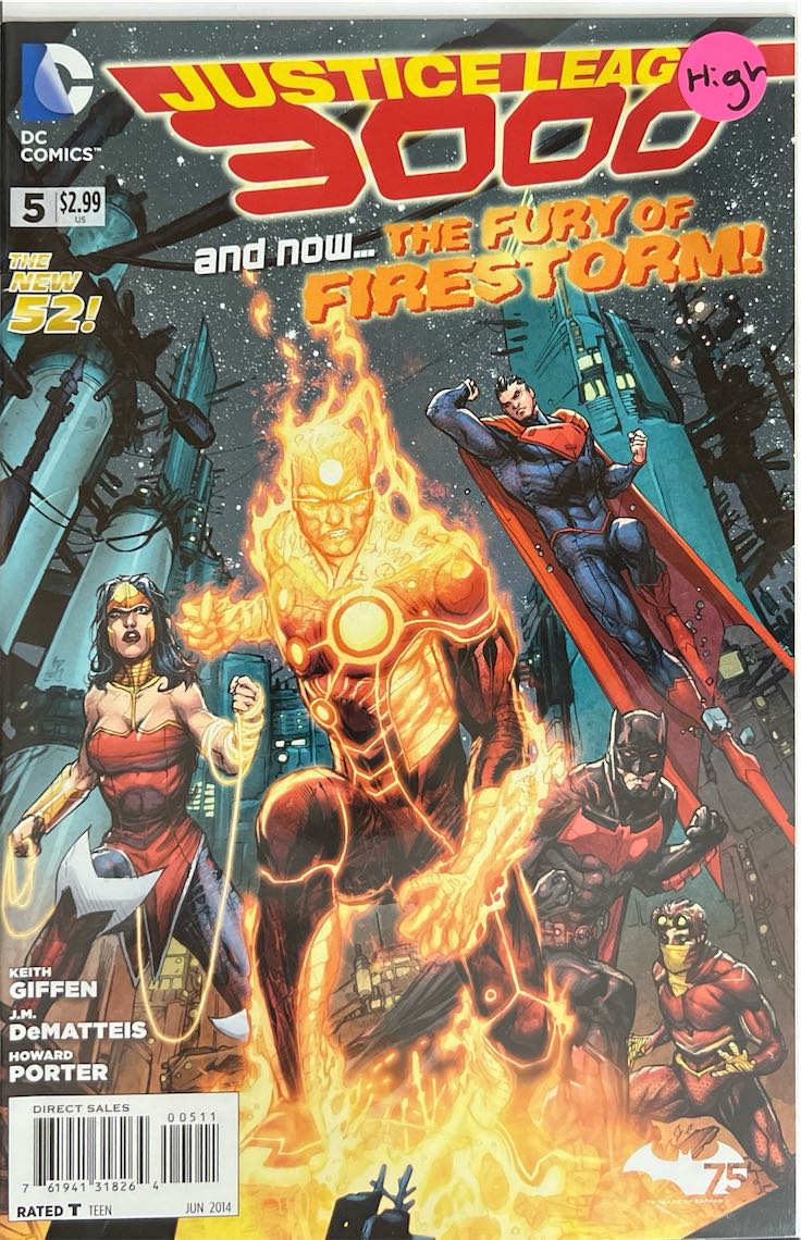Justice League 3000, #005, The Fury of Firestorm! (DC Comics, 2014) - Direct Sales