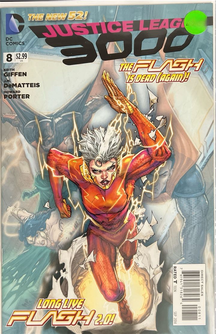 Justice League 3000, #008, Long Live Flash 2.0! (DC Comics, 2014) - Direct Sales