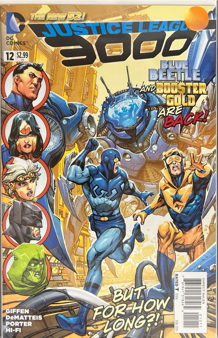 Justice League 3000, #012, Blue Beetle and Booster Gold Are Back! (DC Comics, 2015) - Direct Sales