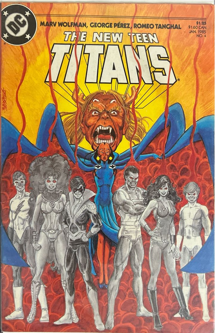 The New Teen Titans, #004 (DC Comics, 1985) - Direct Sales