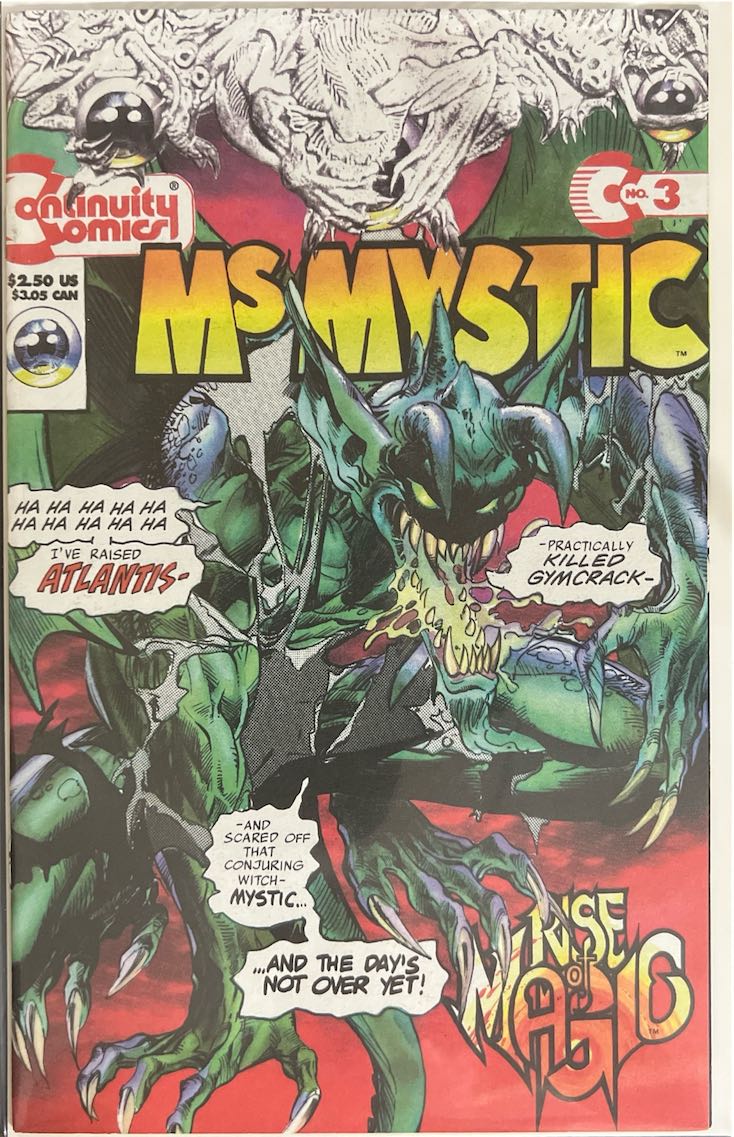 Ms Mystic, #003, Rise of Magic (Continuity Comics, 1987) - Direct Sales