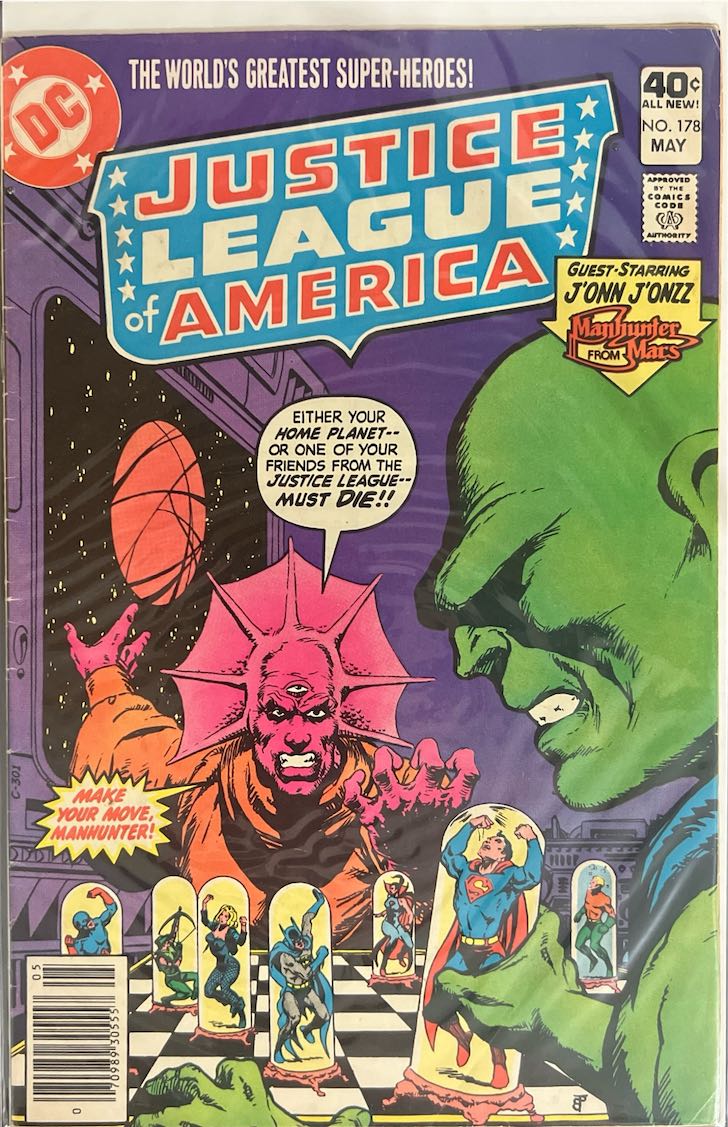 Justice League of America, #178, Make Your Move, ManHunter! (DC, 1980) - Direct Sales