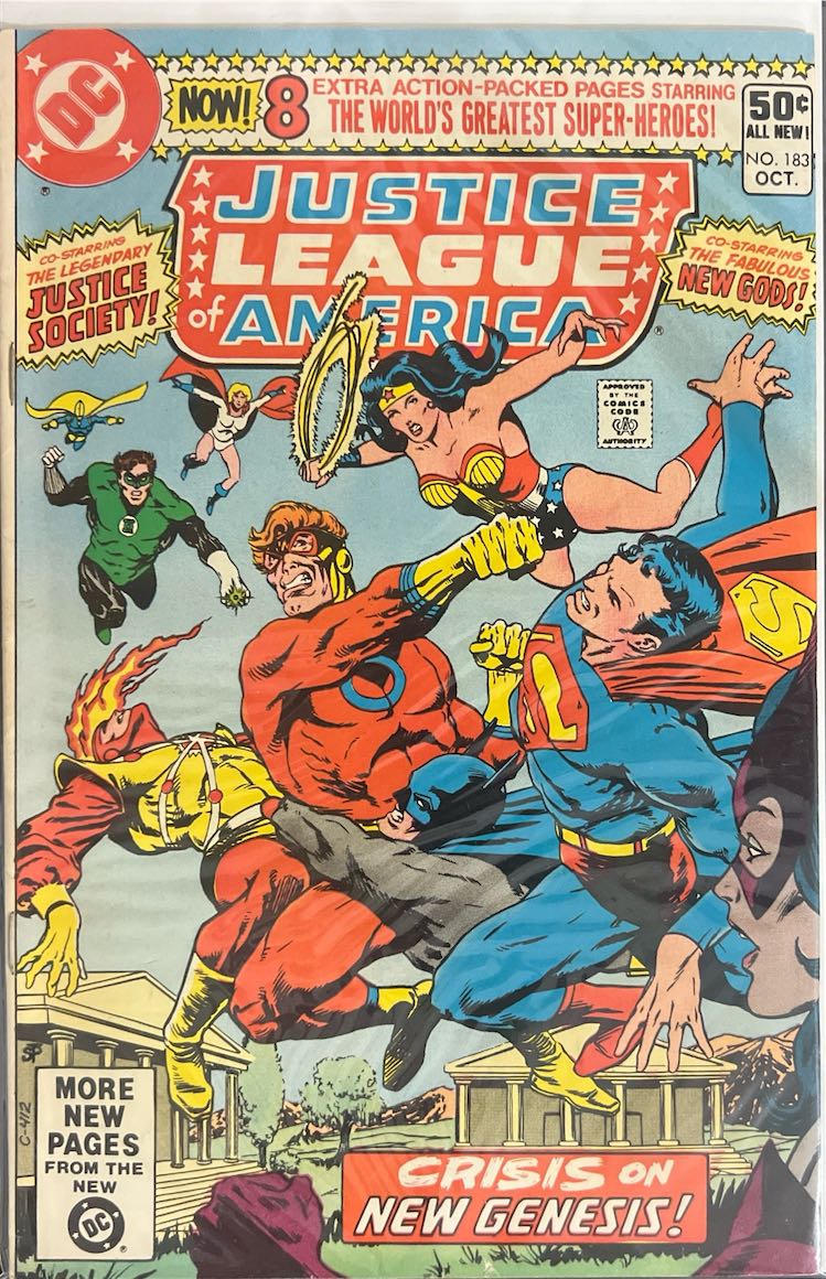 Justice League of America, #183, Crisis on New Genesis! (DC Comics, 1980) - Direct Sales