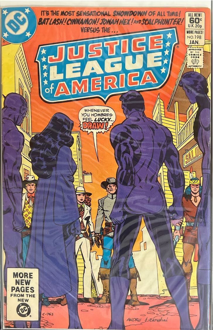 Justice League of America, #198, Whenever You Feel Lucky... Draw! (DC Comics, 1982) - Direct Sales