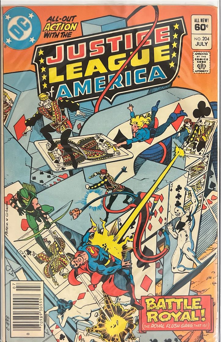 Justice League of America, #204, Battle Royal! (DC Comics, 1982) - Direct Sales Edition