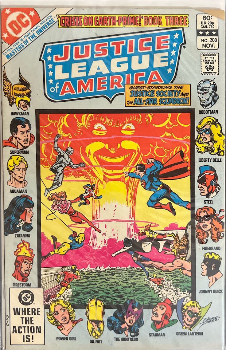 Justice League of America, #208, Crisis on Earth-Prime: Book Three (DC Comics, 1982) - Direct Sales