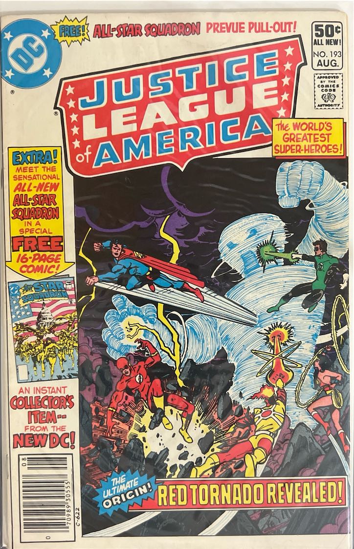 Justice League of America, #193, Red Tornado Revealed! (DC, 1981) - Direct Sales