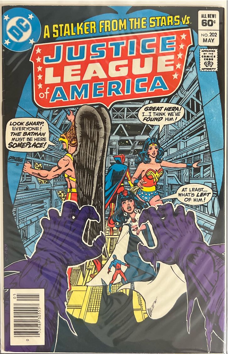 Justice League of America, #202, A Stalker from the Stars (DC Comics, 1982) - Direct Sales