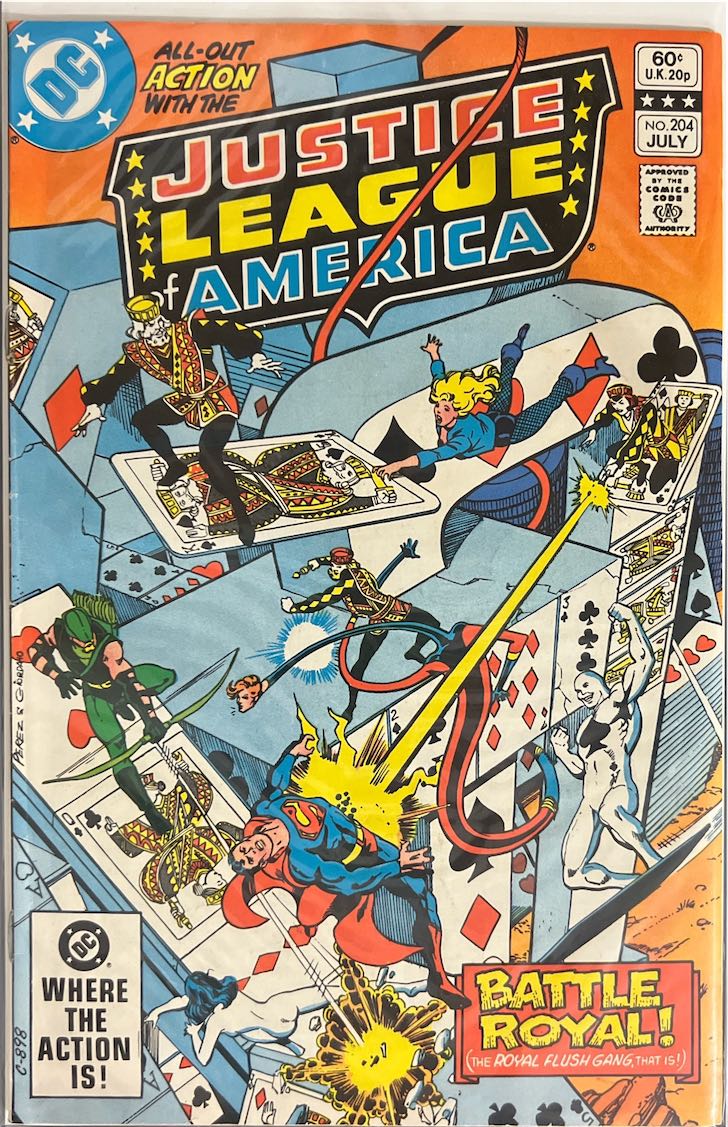 Justice League of America, #204, Battle Royal! (DC Comics, 1982) - Direct Sales Edition