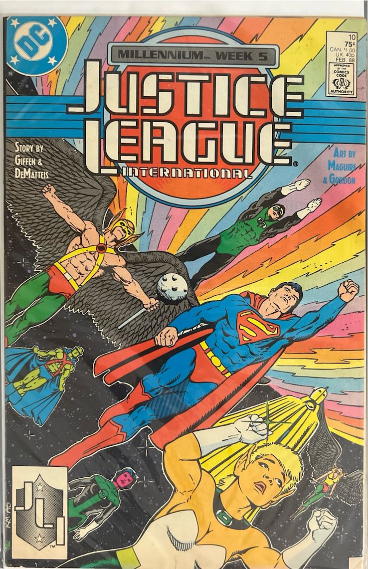 Justice League International, #010, Millennium Week 5 (DC, 1988) - Direct Sales