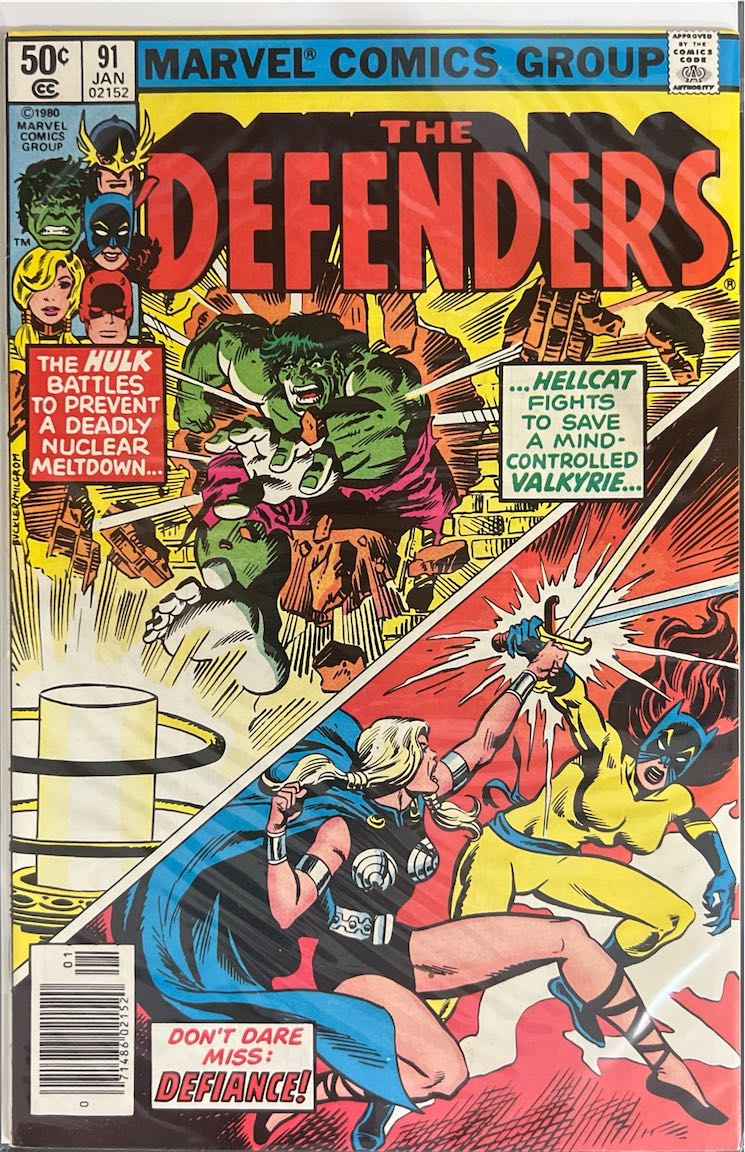 The Defenders, #091, Defiance! (Marvel, 1980) - Newsstand Edition