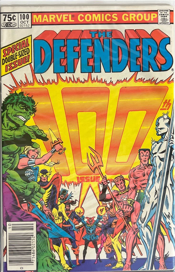 The Defenders, #100, Special Double-Sized Issue (Marvel Comics Group, 1981) - Direct Edition