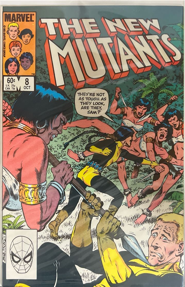 The New Mutants, #008, (Marvel, 1983) - Direct Edition