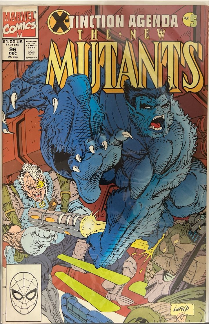 The New Mutants, #096, X-Tinction Agenda Part 5 (Marvel Comics, 1990) - Direct Edition