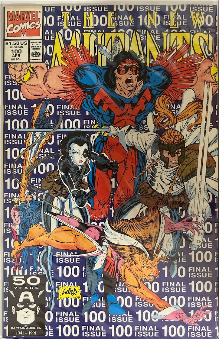 The New Mutants, #100, Final Issue (Marvel, 1991) - Direct Edition