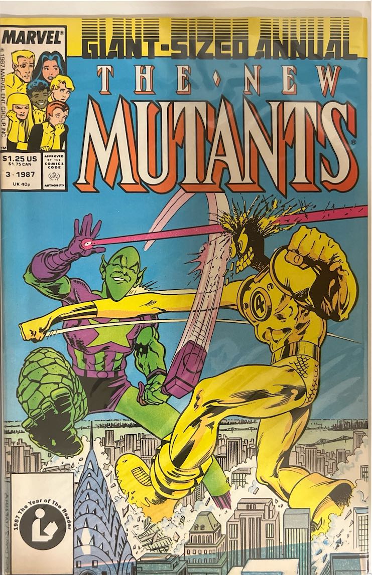 The New Mutants, Annual, #003, Giant-Sized Annual (Marvel, 1987) - Direct Sales