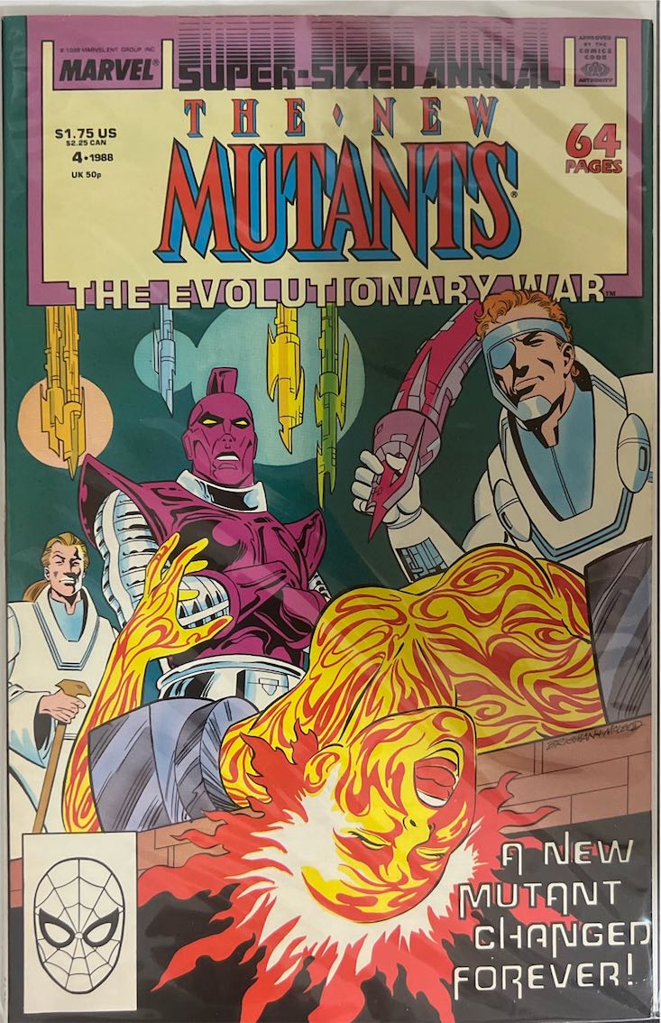 The New Mutants, Annual #004, The Evolutionary War (Marvel, 1988) - Direct Sales