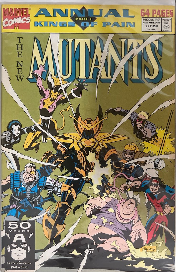 The New Mutants, Annual #007, Kings of Pain Part 1 (Marvel Comics, 1991) - Direct Sales