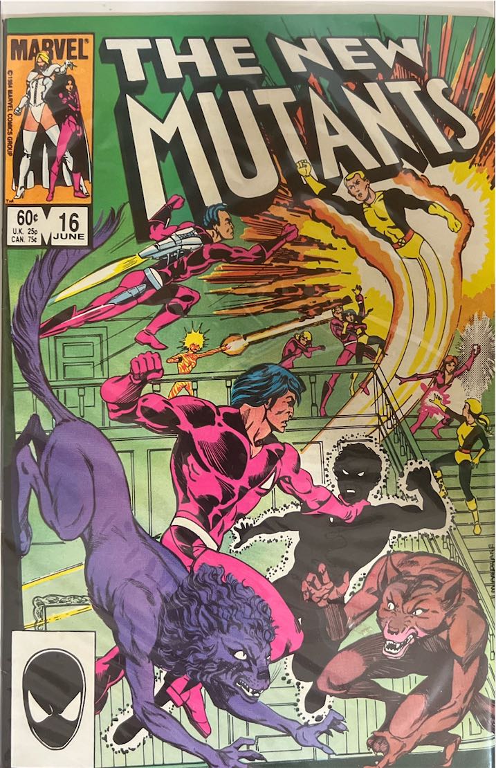 The New Mutants, #016 (Marvel, 1984) - Direct Sales Edition