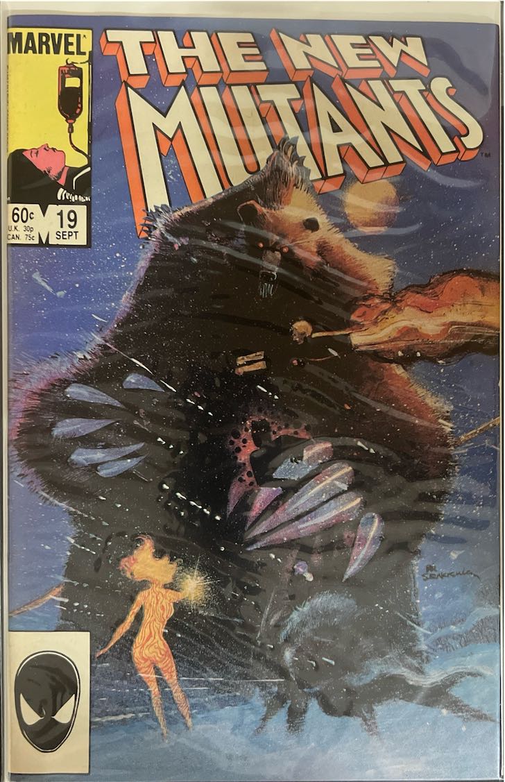 The New Mutants, #019, (Marvel, 1984) - Direct Edition