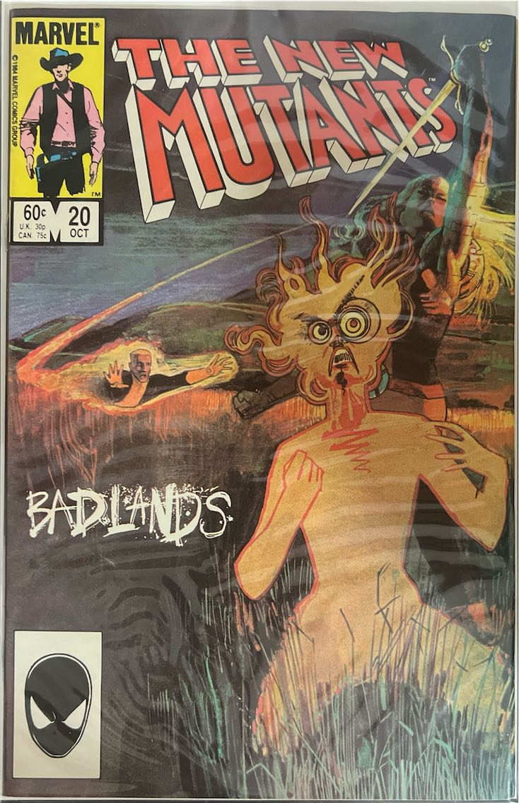 The New Mutants, #020, Badlands (Marvel, 1984) - Direct Sales