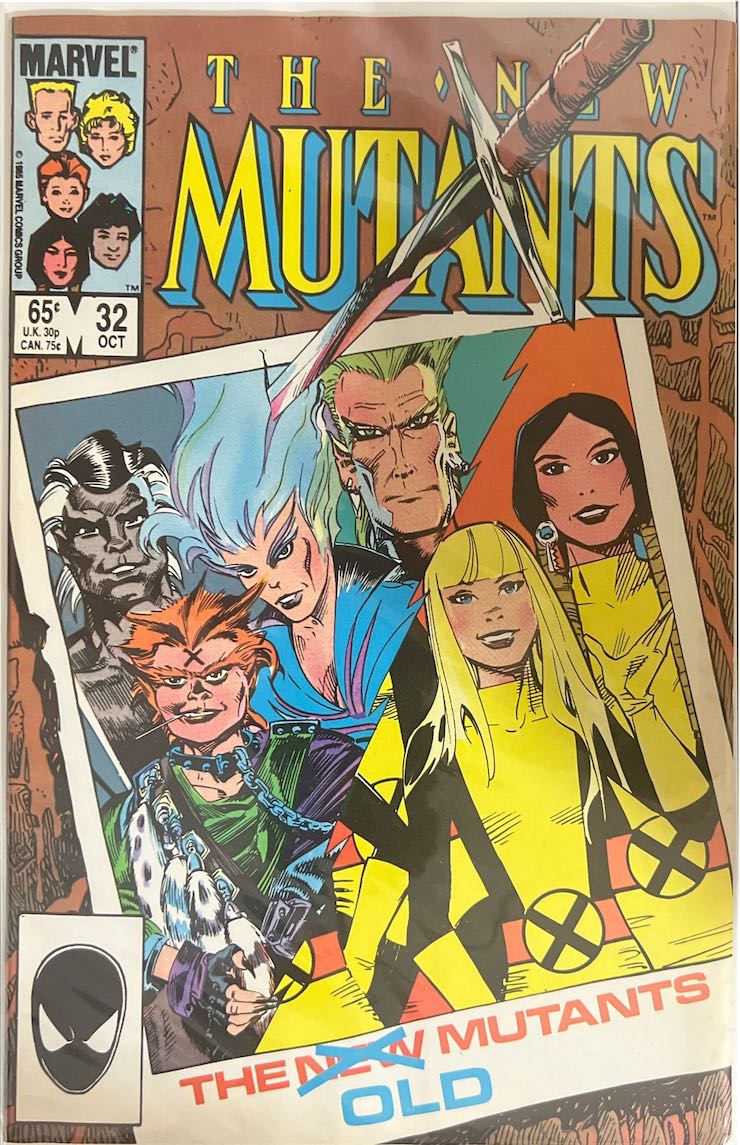 The New Mutants, #032, Old (Marvel, 1985) - Direct Edition