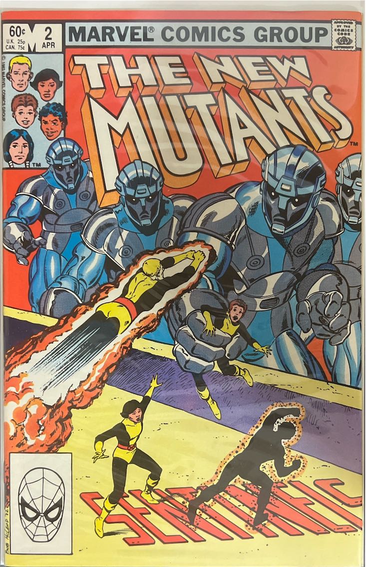 The New Mutants, #002 (Marvel, 1983) - Direct Sales Edition