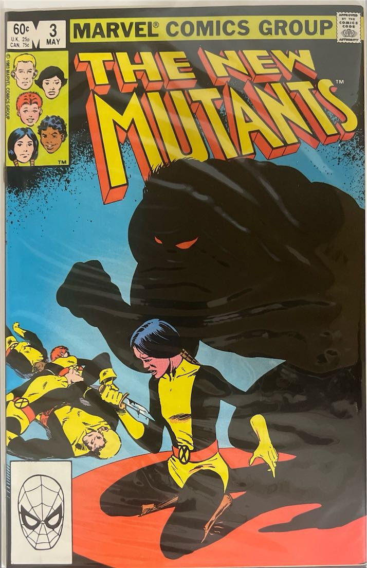 The New Mutants, #003, (Marvel Comics, 1983) - Direct Sales