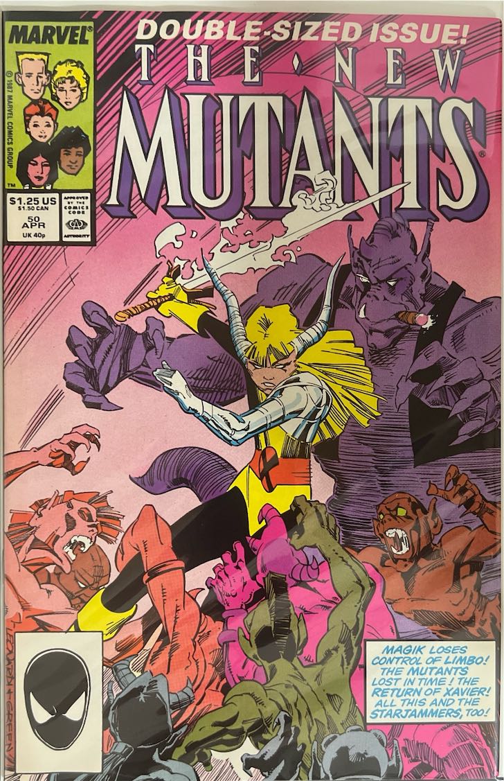 The New Mutants, #050, Double-Sized Issue (Marvel, 1987) - Direct Sales