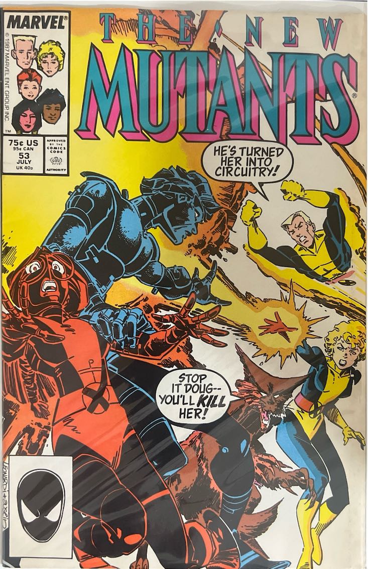 The New Mutants, #053 (Marvel, 1987) - Direct Edition