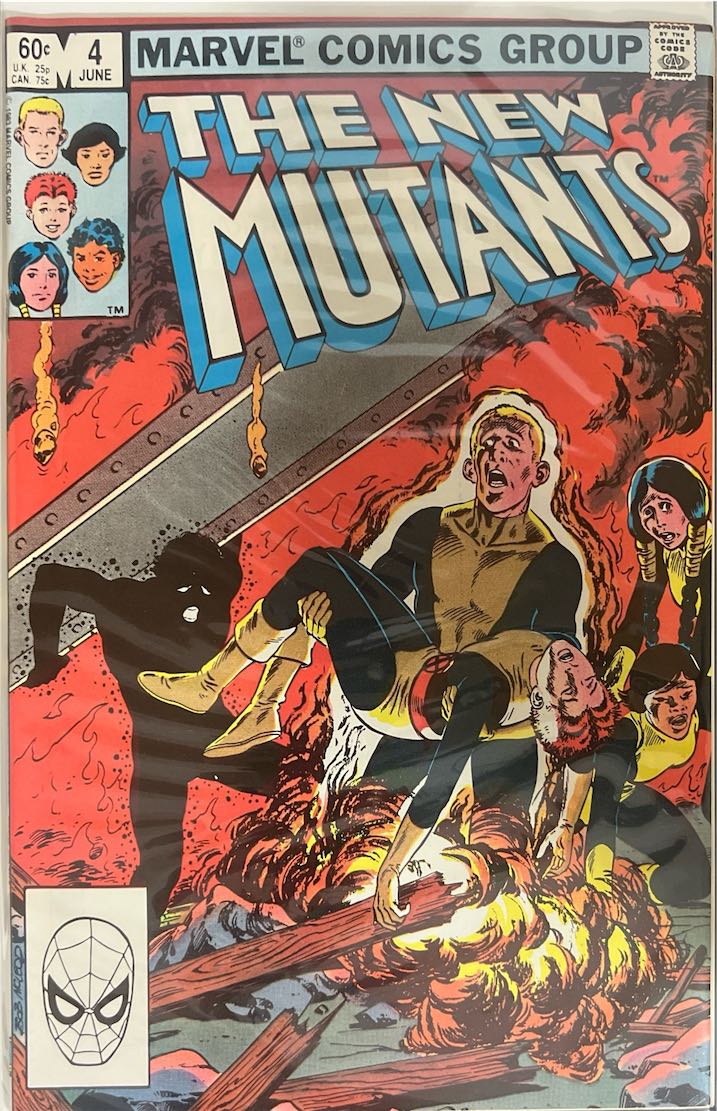The New Mutants, #004 (Marvel Comics, 1983) - Direct Edition