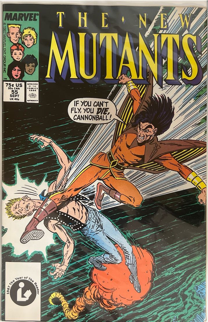 The New Mutants, #055 (Marvel, 1987) - Direct Sales