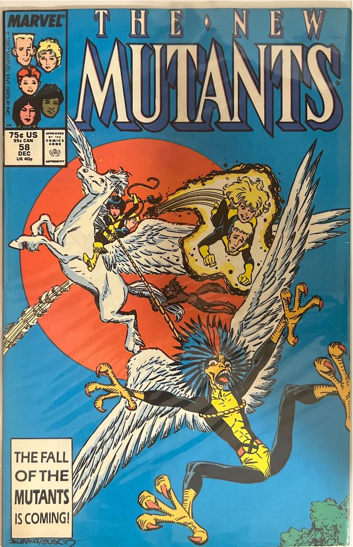 The New Mutants, #058 (Marvel, 1988) - Direct Sales Edition