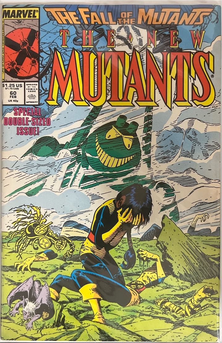The New Mutants, #060, The Fall of the Mutants (Marvel, 1988) - Direct Edition
