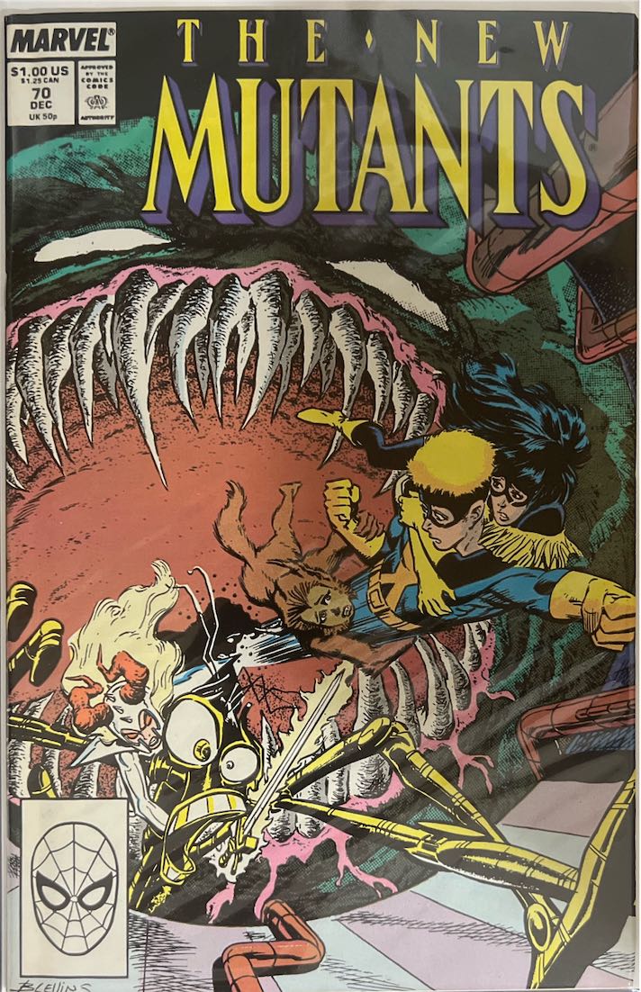 The New Mutants, #070 (Marvel, 1989) - Direct Sales