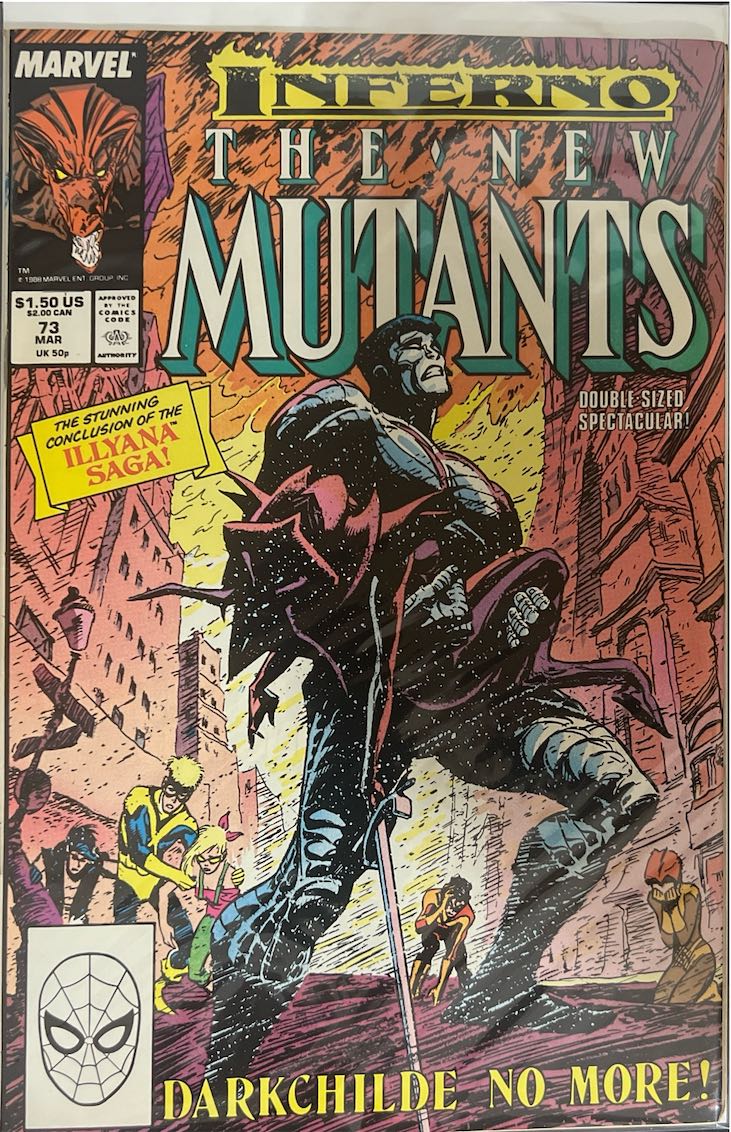 The New Mutants, #073, Darkchilde No More! (Marvel, 1989) - Direct Sales